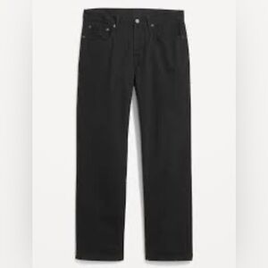 Old Navy Kids Boys Black Loose Fit Straight Leg Adjustable Waist Jeans.   10 NWT